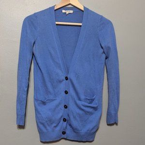 Madewell Blue Button Front Cardigan